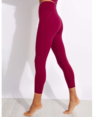 GIRLFRIEND COLLECTIVE Compressive High Waisted 7/8 Legging - Red