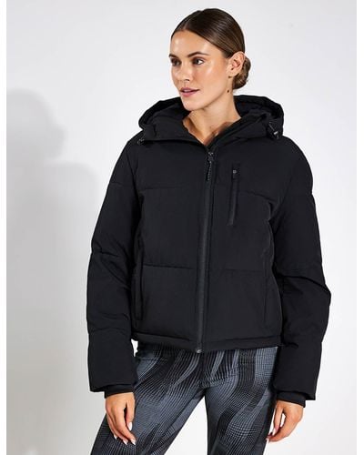 GOODMOVE Stormwear Matte Crop Jacket - Black