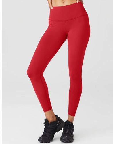 Alo Yoga 7/8 High Waisted Airbrush legging - Red