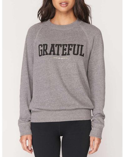 Spiritual Gangster Grateful Old School Sweatshirt - Grey