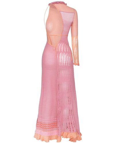 Roberta Einer Bianca Maxi Dress Peach - Pink