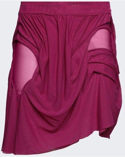DI PETSA Wetlook Mini Skirt - Purple