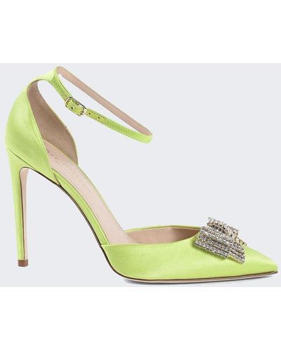 Dee Ocleppo Pink Satin Pumps