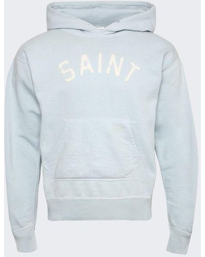 SAINTMICHAEL HOODIE FELT / YELxNVY XL