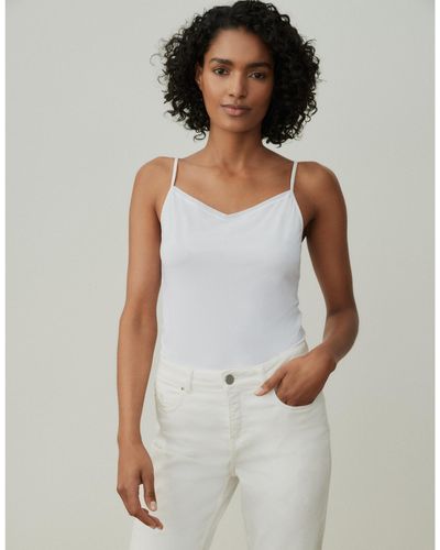 The White Company Recycled Strappy Cami - White