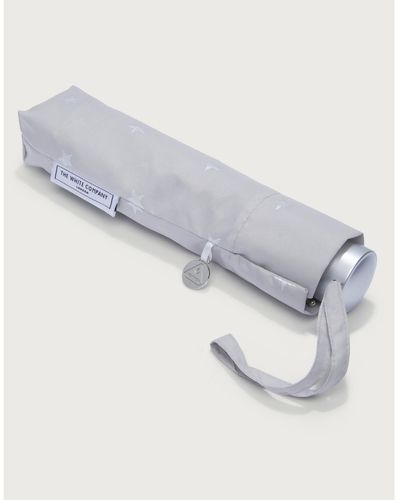 The White Company Fulton Metallic Star Eco Umbrella - Gray