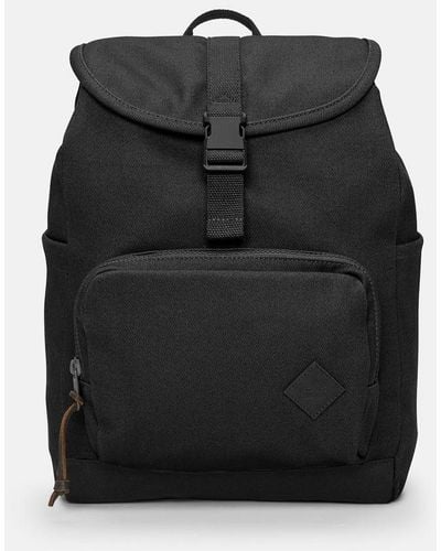 Timberland Canvas And Leather Backpack - Black