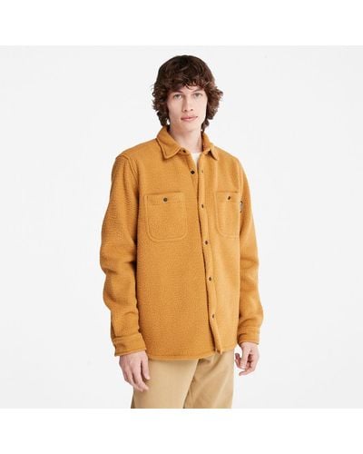Timberland Progressive Utility Fleece-collar Overshirt - Orange