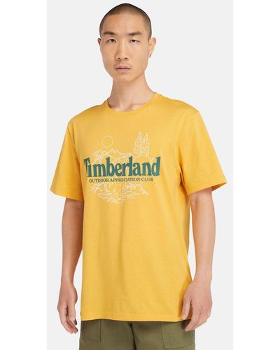 Timberland Nature Logo T-shirt - Yellow