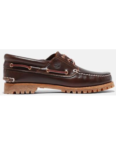 Timberland Noreen 3-eye Lug Handsewn Boat Shoe For Women In Brown, Woman, Brown, Size: 3