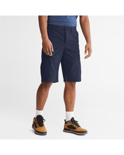 Timberland Outdoor Heritage Cargo Shorts For Men In Navy, Man, Navy, Size: 30 - Blue