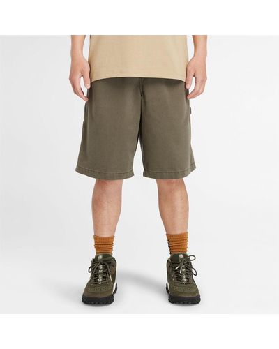 Timberland Heavy Twill Carpenter Shorts - Green