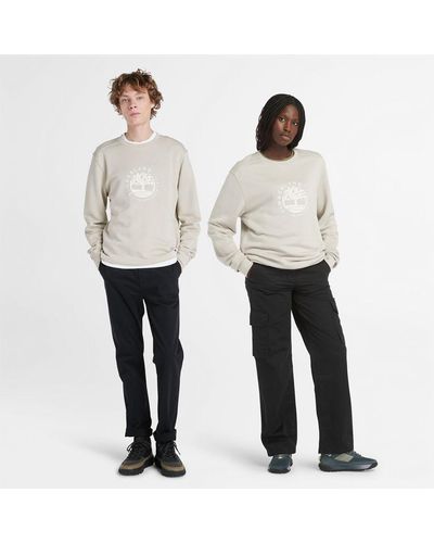 Timberland All Gender Crew Sweatshirt With Refibra Technology - Grey