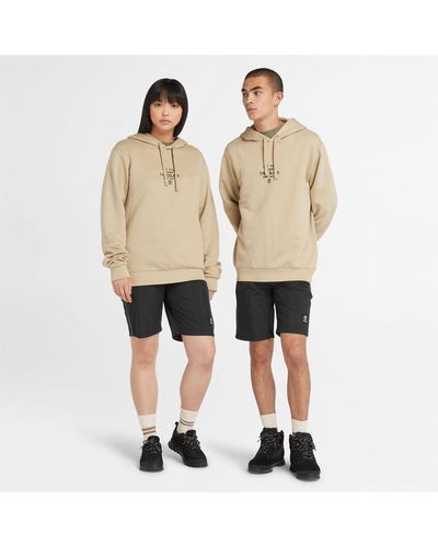Timberland All Gender Front Graphic Hoodie - Natural