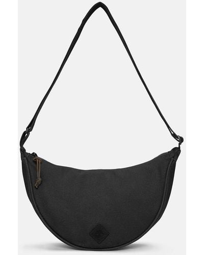 Timberland Canvas And Leather Crossbody - Black