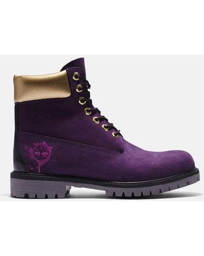 Timberland Premium 6 Inch Hip Hop Royalty Waterproof Boot - Purple