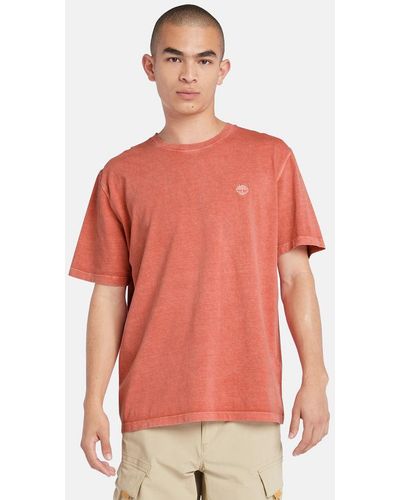 Timberland Garment-dyed T-shirt - Red