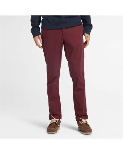 Timberland Sargent Lake Stretch Chino Trousers - Red
