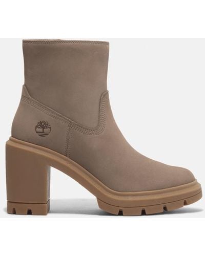 Timberland Allington Heights Mid Zip Up Boot For Women In Beige Or Grey, Woman, Beige, Size: 3.5 - Brown