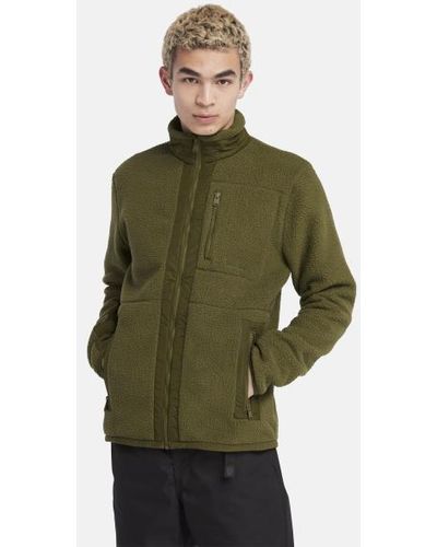 Timberland High-pile Fleece For Men In Green, Man, Green, Size: 3xl