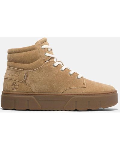 Timberland Laurel Court High Top Lace-up Trainer - Brown