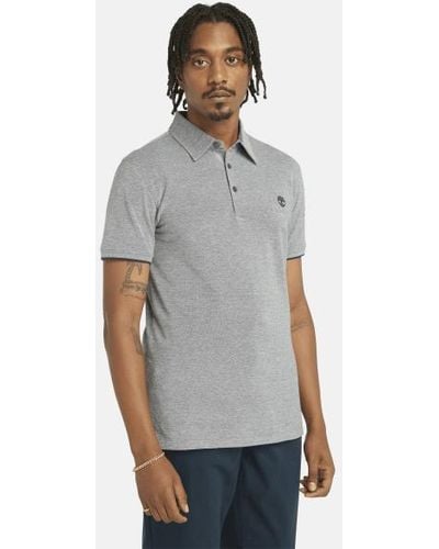Timberland Baboosic Brook Oxford Polo For Men In Navy, Man, Grey, Size: 3xl