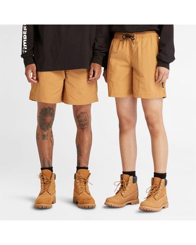 Timberland All Gender Nylon Woven Shorts - Black