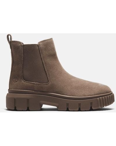 Timberland Greyfield Chelsea Boot For Women In Brown, Woman, Brown, Size: 3.5