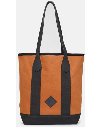 Timberland Canvas And Leather Tote - White