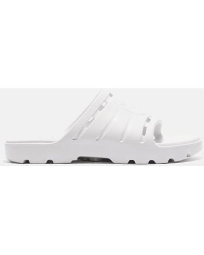 Timberland Get Outslide Sandal In White, White, Size: 2.5