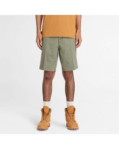 Timberland Stretch Twill Chino Shorts - Green