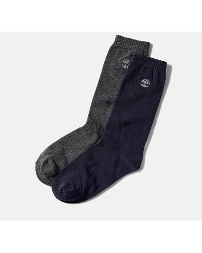 Timberland 2-pack Everyday Crew Sock - Blue