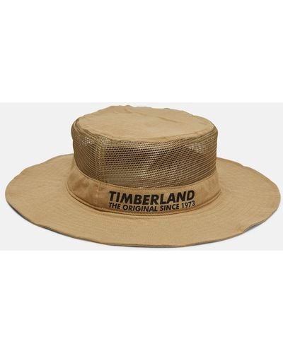 Timberland Brimmed Hat With Mesh Crown - Brown
