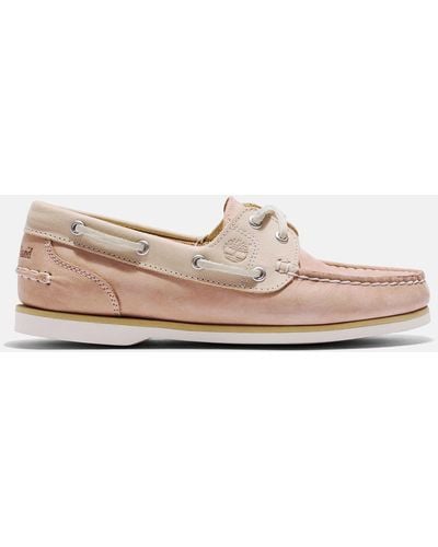 Timberland Classic Leather Boat Shoe - Pink
