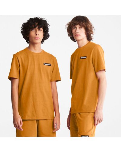 Timberland All Gender Heavyweight Badge T-shirt - Orange