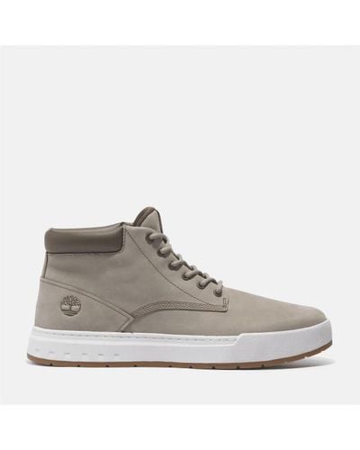 Timberland Maple Grove Leather Chukka For Men In Light Grey, Man, Grey, Size: 6.5