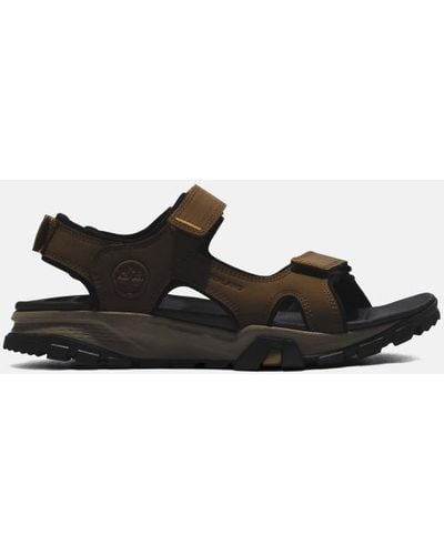 Timberland Lincoln Peak Two-strap Sandal For Men In Brown, Man, Brown, Size: 6.5 - Black