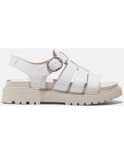 Timberland Clairemont Way Fisherman Sandal For Women In White, Woman, White, Size: 3.5