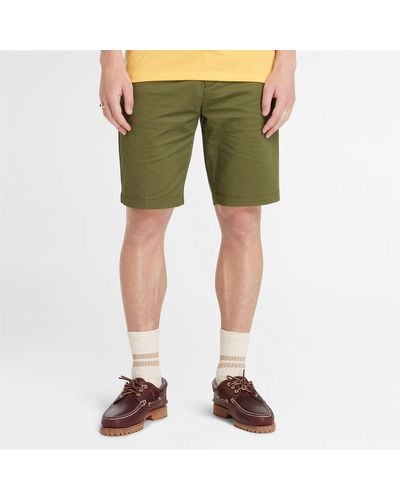 Timberland Stretch Twill Chino Shorts - Green
