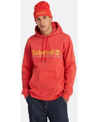 Timberland 50th Anniversary Hoodie Sweatshirt - Red