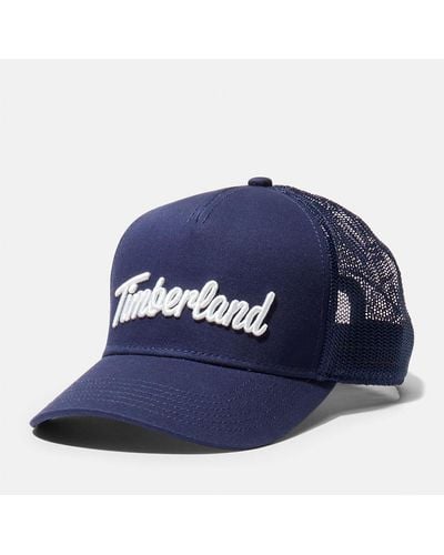 Timberland 3d Embroidery Trucker Hat - Blue
