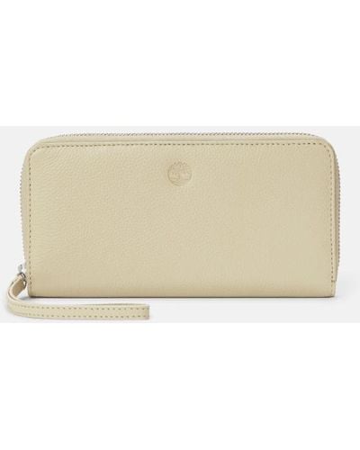Timberland Leather Wallet For Women In Beige, Woman, Beige - Natural