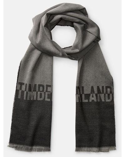 Timberland Split Colour Logo Scarf - Black