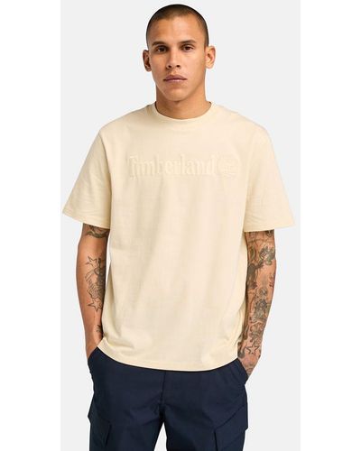 Timberland Hampthon Short Sleeve T-shirt - Natural