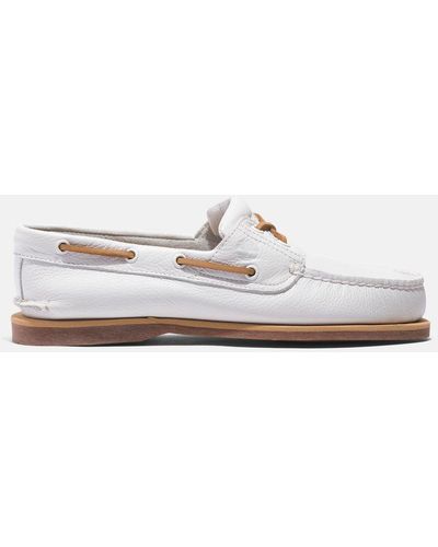 Timberland Classic Leather Boat Shoe - White