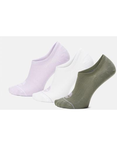 Timberland 3 Pair Pack Everyday No-show Socks - Pink
