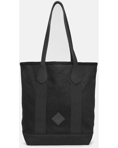 Timberland Canvas And Leather Tote - Black