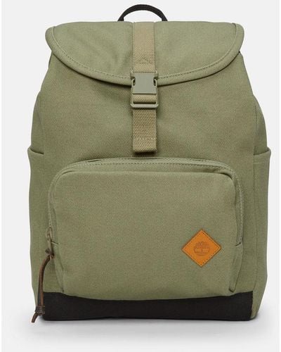 Timberland Canvas And Leather Backpack - Green
