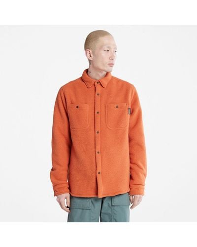 Timberland Progressive Utility Fleece-collar Overshirt - Orange