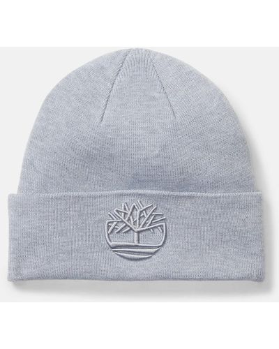 Timberland Tonal 3d Embroidery Beanie - Grey